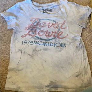 distressed band t